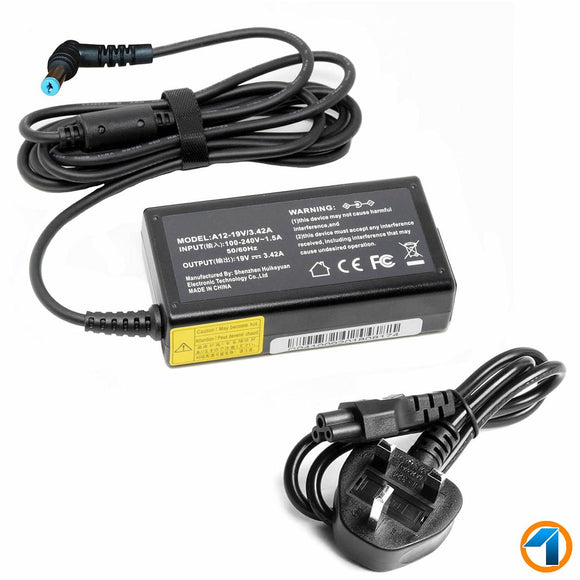 19V ADAPTER CHARGER FOR PACKARD BELL EASYNOTE TJ65 NEW90 + POWER CORD G065
