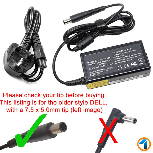 65W LAPTOP AC ADAPTER CHARGER FOR DELL INSPIRON 14R N4110 15R N5110 PA-12 PLUG